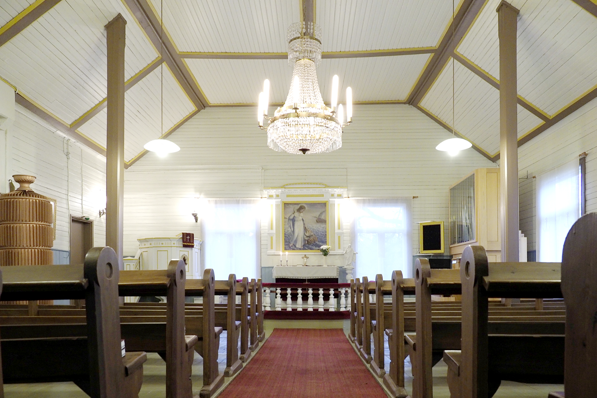 Lattomeren kirkkosali