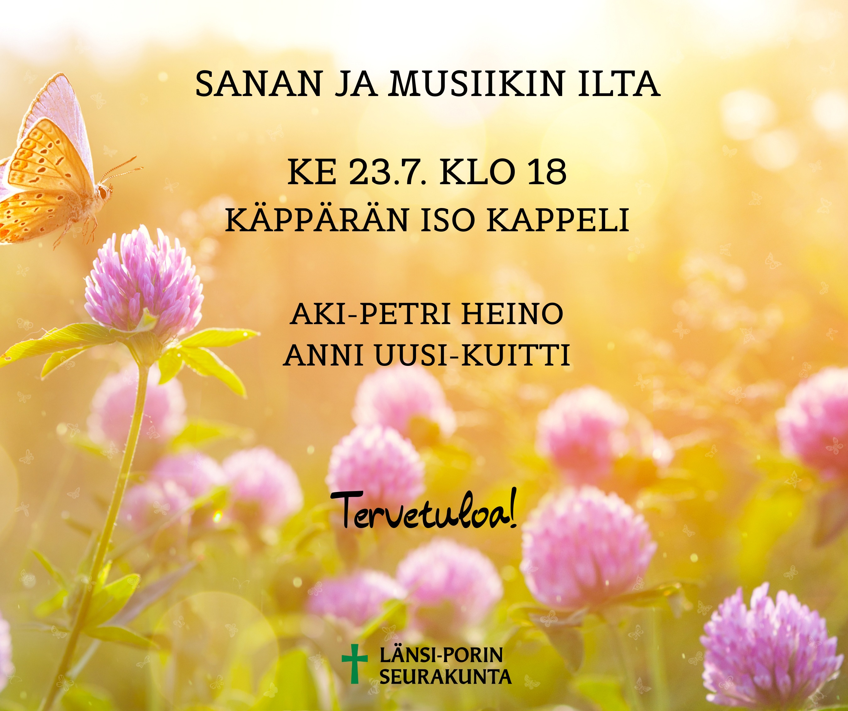 Sanan ja musiikin ilta kesailta