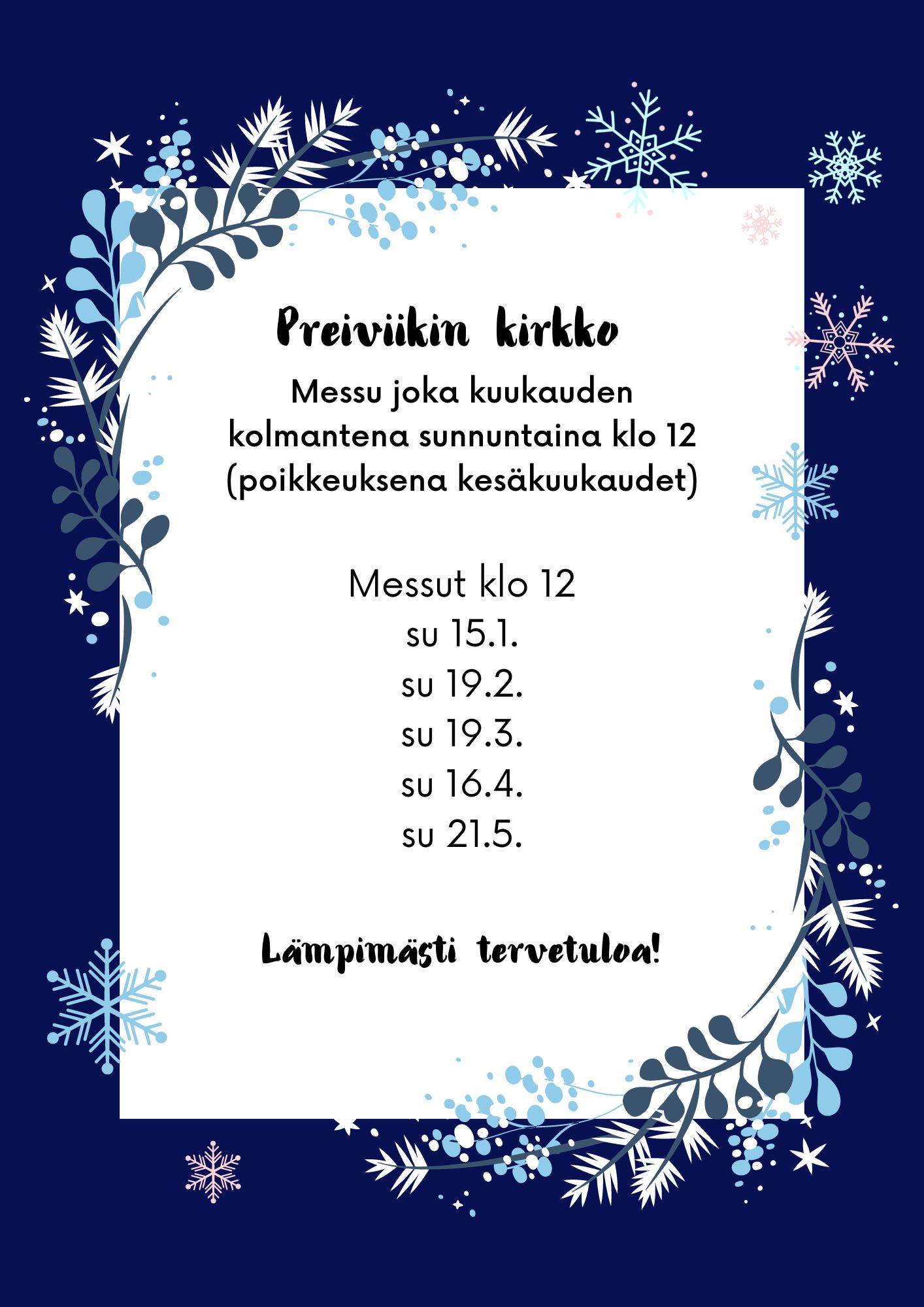 talvinen mainoskuva