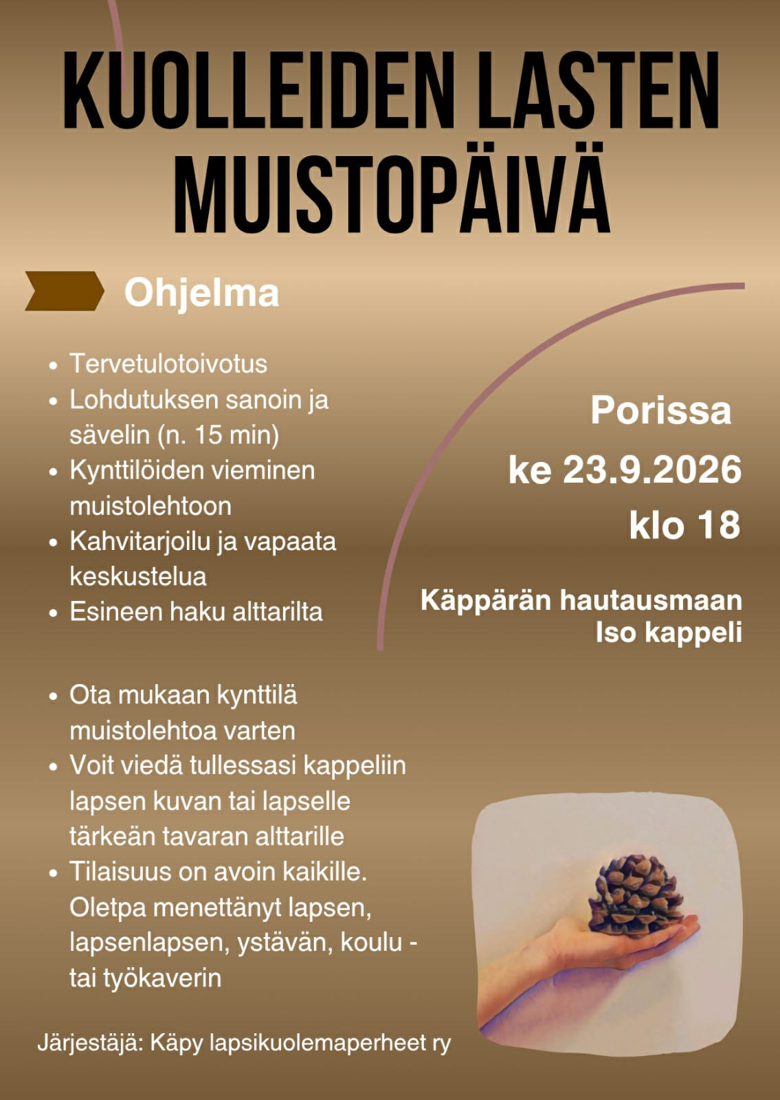 Kuolleiden lasten muistopäivä