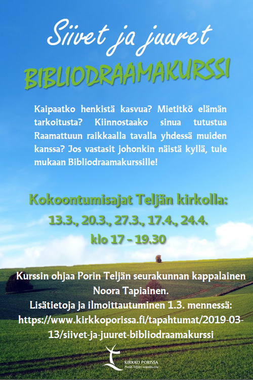 Siivet ja juuret- bibliodraamakurssi Siivet ja juuret- bibliodraamakurssi