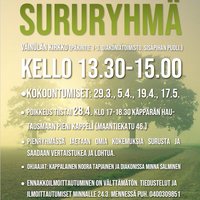 PERUTTU Sururyhmä läheisensä menettäneille