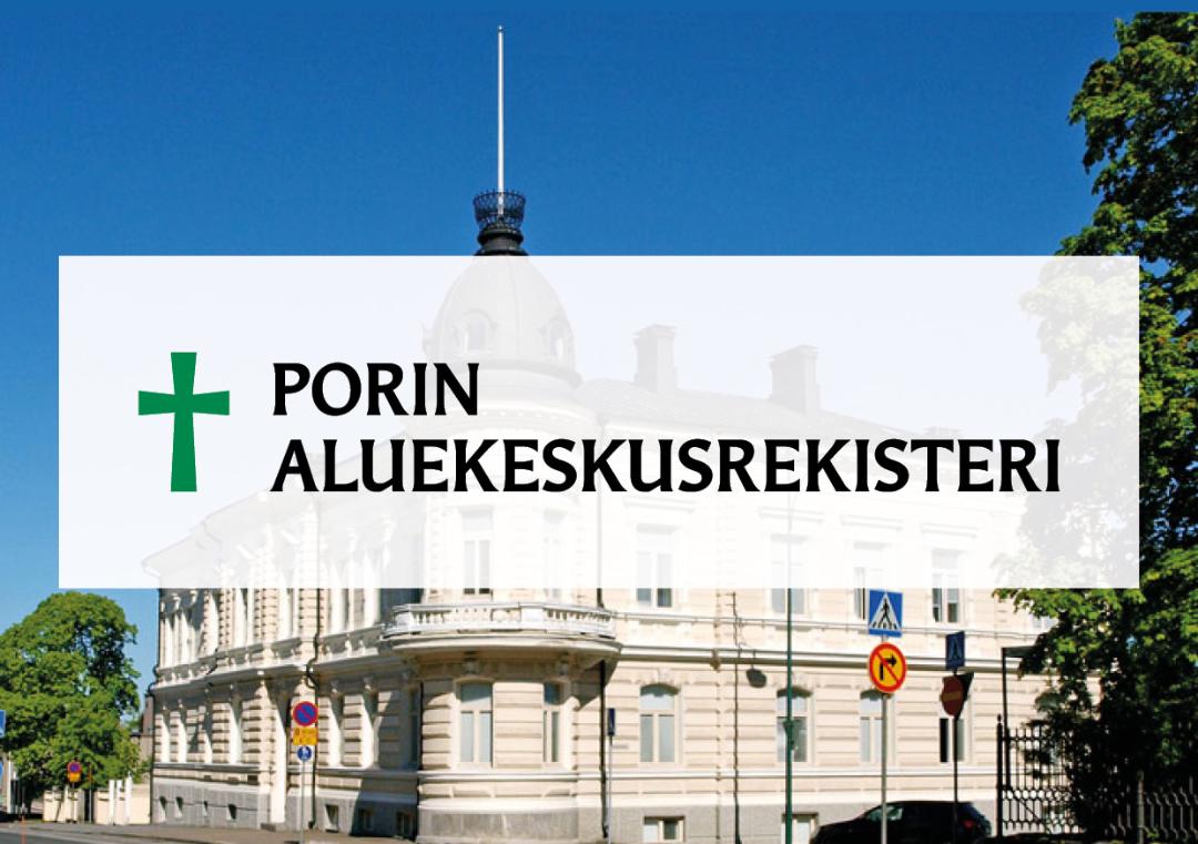 Porin aluekeskusrekisteri Hallituskatu 9 hallintovirastossa