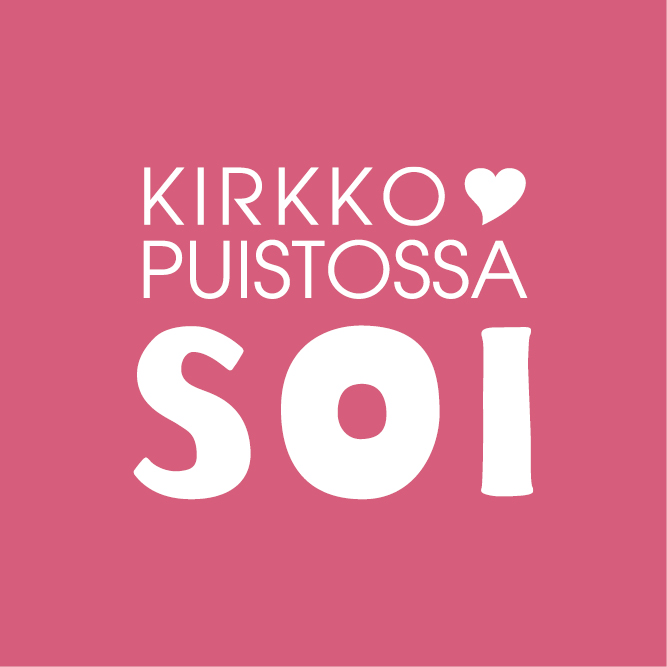 Kirkkopuistossa Soi -logo.