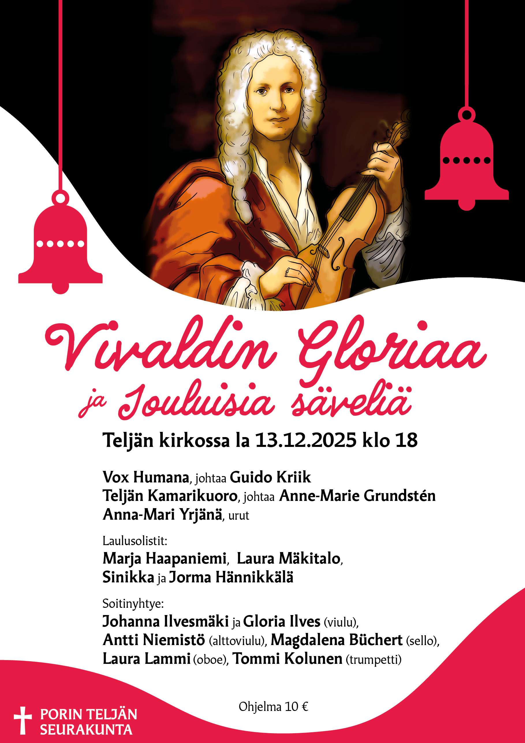 Vivaldin Gloriaa taitettu mainos